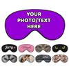 AMAPARK Customized Funny Sleep Mask Personalized with Photo Text Logo Sleeping Masks, Custom Gift for Her Him Men Women, Dark Violet view 1