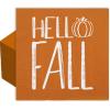 AnyDesign 80 Pack Hello Fall Pumpkin Paper Napkin Orange Pumpkin Disposable Luncheon Napkins Autumn Decorative Dessert Dinner Hand Napkin for Thanksgiving Buffet Party Supplies, 6.5 x 6.5 Inch, A1558 view 1