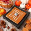 AnyDesign 80 Pack Hello Fall Pumpkin Paper Napkin Orange Pumpkin Disposable Luncheon Napkins Autumn Decorative Dessert Dinner Hand Napkin for Thanksgiving Buffet Party Supplies, 6.5 x 6.5 Inch, A1558 view 3