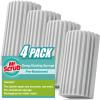 4 Pack Damp Dusting Sponge Duster, Grey Dust Cleaning Sponge, Reusable Household Cleaning Sponge Tool for Blinds, floorboards, Fan Blades, Vents, Glass, Railings, Mirrors view 1