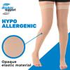 ABSOLUTE SUPPORT Plus Size Unisex Thigh High Compression Stockings 20-30mmHg with Open Toe - Men & Womens Over Knee Compression Socks for Swelling, Varicose Veins, Thrombophlebitis - Beige, 2X-Large view 3