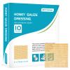 OPTITEKNIK Manuka Honey Gauze Dressing 2"x2" Pack of 10, Manuka Honey Wound Care Bandage for Cuts, Scalds and Burns, Wound Dressing Products view 1