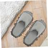 2 Pairs Slippers Foot Mop Shoes Floor Cleaning Shoes Cleaning Slipper Mopping House Accessories for Home Foot Cleaners Chenille Men and Women The Lazy Universal view 4