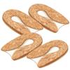 2 Pairs Transparent Heel Pad Heel Cups for Plantar Heel Cups for Heel Pain Heel Lift Silicone Heel Protector Heel Insoles Clear Heel Miss Pads Sole of Foot view 1