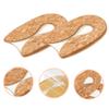 2 Pairs Transparent Heel Pad Heel Cups for Plantar Heel Cups for Heel Pain Heel Lift Silicone Heel Protector Heel Insoles Clear Heel Miss Pads Sole of Foot view 2