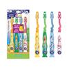 GuruNanda Kids Toothbrush with Suction Cup & Fun Animal Designs - Soft Bristles for Healthy Gums- Non-Slippery & Mess-Free Toothbrush, 3+ Age- 4 Count view 1