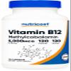 Nutricost Vitamin B12 (Methylcobalamin) 5000mcg, 120 Capsules - Vegetarian Caps, Non-GMO, Gluten Free B12 Supplement view 1