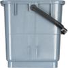 Carlisle FoodService Products Carlisle 363301923 Polypropylene Rectangular Squeegee Bucket, 6 Gallon Capacity, 20-1/2" Length x 10-1/2" Width x 11-1/4" Height, Gray(Pack of 3) view 3