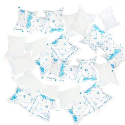 25 Pcs Single Dry Ice Packs Freezer for Shipping, Long-Lasting Cold Packs for Lunch Bags & Injuries, Reusable Ice Pakcs Blanket Keep Food Fresh - Size 4.9"x3.8"