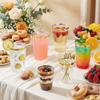 supernal 200pcs 12oz Gold Plastic Cups,Disposabe Cup For Party,Plastic Cocktail Glasses, Clear Tumblers with Gold,Wedding Cups Disposable view 3