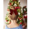 15 Yards Velvet Ribbon 1-1/2 Inch Single Face Red Velvet Ribbon Spool Prefect for Wedding, Ribbons for Gift Wrapping, Christmas Tree Ornaments Wreath Hair Bows, Ribbons for Crafts view 4
