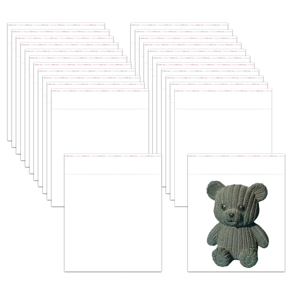 EachDusto Clear Self Adhesive Cellophane Bags 6 x 6 Self Stick Cello Bags 100pcs Square Sealable OPP Poly Glassine Bags 2mil for Snacks Coffee Beans Walnuts Fruit Pastry Mouse Toy Napkins