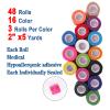 48 Pack 2 x 5 Yards Self Adhesive Bandage Wrap Athletic Elastic Breathable Cohesive Bandage Wrap Rolls for Stretch, Sports, First Aid, Wrist, Ankle Sprains, Swelling, Vet Wrap view 2