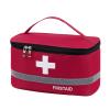 Worparsen Large Capacity First Aid Bag  Reflective Strip Compartment Design/Emergency Medical Trauma First Responder Storage and Portable BoxReinforced Handle Version Red L view 1