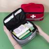 Worparsen Large Capacity First Aid Bag  Reflective Strip Compartment Design/Emergency Medical Trauma First Responder Storage and Portable BoxReinforced Handle Version Red L view 4