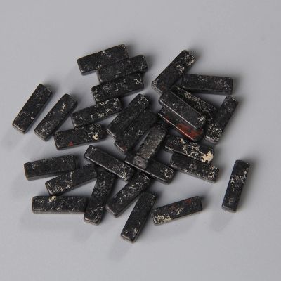 10Pcs/Lot Natural Rectangle Stone Beads Opal Quartzs Crystals Tube Bead Loose Spacer Gems Bead for DIY Necklace Bracelet 4x13mm,Black Swan,4x13mm About 5 Pcs