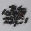 10Pcs/Lot Natural Rectangle Stone Beads Opal Quartzs Crystals Tube Bead Loose Spacer Gems Bead for DIY Necklace Bracelet 4x13mm,Black Swan,4x13mm About 5 Pcs view 1