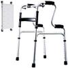 Rollator Walker Mobility Walking Aid for Adult Elderly Walking Frame Lightweight Folding Walker Aluminium Adjustable Height Walking Frame with Wheels and Seat Walking Mobility Aid ( Size : Walking fra view 3