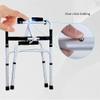 Rollator Walker Mobility Walking Aid for Adult Elderly Walking Frame Lightweight Folding Walker Aluminium Adjustable Height Walking Frame with Wheels and Seat Walking Mobility Aid ( Size : Walking fra view 4
