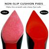 BHXANZOU Clear Shoe Sole Protector for Red Bottom Shoe Protector Compatible with Christian Louboutin Shoes,Self-Adhesive Red Bottom Protectors Replacement for Louboutin Shoes (6"x4",Clear 6Pcs) view 3