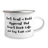 Don't Trust a Dental Hygienist That Doesn't Drink. 12oz Camper Mug, Dental hygienist Present From Boss, New For Colleagues, Oral health, Dental care, Teeth cleaning, Toothbrush, Floss view 2