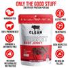Clean Jerky Co. Old Fashioned Dry Zero Sugar Beef Jerky | Salt & Pepper  Flavorful High Protein Snacks | Healthy Snacks for Adults | Made with 100% Beef | No MSG, No Sugar, No Nitrates, No High Fructose Corn Syrup, No Junk view 4