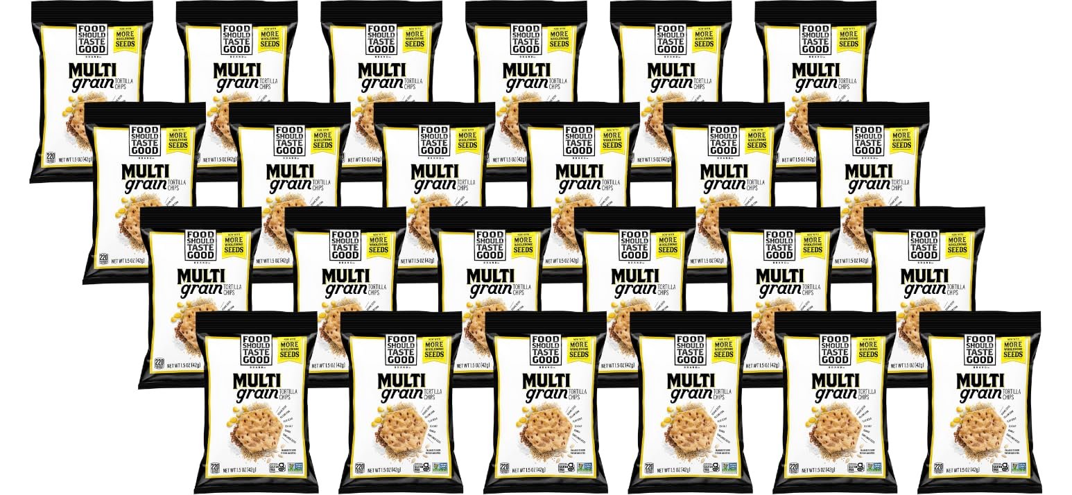 Food Should Taste Good Tortilla Chips, 1.5oz, Pack of 24 (Multigrain)