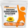 BulkSupplements.com Organic Sunflower Lecithin Powder - Sunflower Lecithin Supplement, Nutritional Supplement, Food Grade - Vegan & Gluten Free, 2.4g per Serving, 100g (3.5 oz) (Pack of 1) view 1