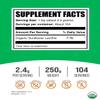 BulkSupplements.com Organic Sunflower Lecithin Powder - Sunflower Lecithin Supplement, Nutritional Supplement, Food Grade - Vegan & Gluten Free, 2.4g per Serving, 250g (8.8 oz) (Pack of 1) view 2