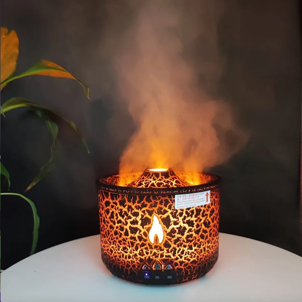 Mauna Aroma Diffuser Black - Aromatherapy Essential Oil Diffuser, Air Diffuser/Humidifier 2 Mist Modes, Jellyfish Erupt, Excellent Gift for All