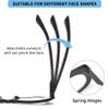 JM 3 Pack Oversized Cat Eye Reading Glasses for Women Funky Blue Light Flexible Cateye Readers +2.0 view 4