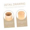 Cabilock 2pcs Toothbrush Camping Case Bamboo Holder Portable Travel Tube Electric Toothbrush Case for Hotel Car view 3