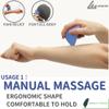 LEZER Trigger Massage Point, Manual Massage Ball, Muscle Knots Relief Tool, Myofascial Release, Physical Therapy, Deep Tissue Back Massage, Plantar Fasciitis, 2.9 in x 2.1 in (Blue) view 3