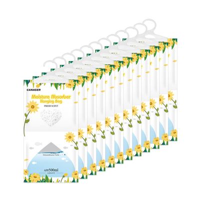 CANAGER Moisture Absorber -12 Pack,Fresh Scent Hanging Humidity Bag,Home,Car, and Closet Dehumidifiers(12.5OZ).