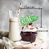 18pcs Glitter Run Dessert Cupcake Topper Pace Running Track Cross Country Marathon Theme Decorations Men Women Boys Girls Happy Birthday Party Decor Supplies view 2