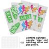 18pcs Glitter Run Dessert Cupcake Topper Pace Running Track Cross Country Marathon Theme Decorations Men Women Boys Girls Happy Birthday Party Decor Supplies view 3