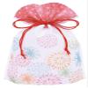 Indigo PG479 Wrapping Bag, Drawstring Bag, S, Peony Fireworks, Pack of 1 view 1
