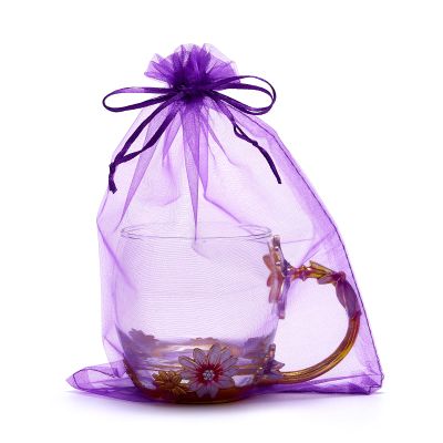 LOOKSGO 50 Pcs 6x9 Inches Organza Bags Wedding Party Favor Gift Bag With Drawstring
