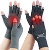 2 Pairs Arthritis Gloves for Pain Relief, Compression Gloves for Arthritis, Carpal Tunnel, Osteoarthritis, Joint, Typing, Driving, Fingerless Hand Gloves for Women Men (Grey1+Black1, Small) view 1