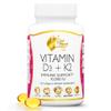 Coc March N.M.D Vitamin D3+K2 10,000 IU - High Potency Supplement for Women & Men, Immune Support, Bone & Joint Health - Gluten-Free, Non-GMO, 4 Month Supply, 250 mcg D3, 180 mcg of Vitamin K2 view 1
