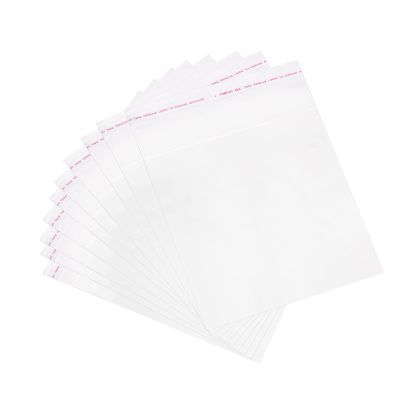 uxcell 300Pcs Clear Cello Bags, 4" x 4" Plastic Self Sealing OPP Cello Treat Bags Cello Poly Bags for Packing Cookies Candy Jewelry Gifts, Clear