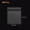 uxcell 300Pcs Clear Cello Bags, 4" x 4" Plastic Self Sealing OPP Cello Treat Bags Cello Poly Bags for Packing Cookies Candy Jewelry Gifts, Clear view 2