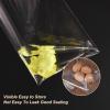 uxcell 300Pcs Clear Cello Bags, 4" x 4" Plastic Self Sealing OPP Cello Treat Bags Cello Poly Bags for Packing Cookies Candy Jewelry Gifts, Clear view 4