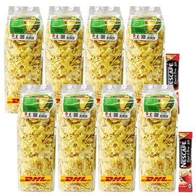 Fried Durian Chips Yellow Crispy Monthong OTOP Thailand Fruit Exotic Snack Vegan Free Coffee SHIPPING BY DHL Set 8 Pcs By Beautygoodshop [Get Free For You Beauty Gifts]
