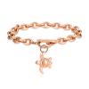 Urn Bracelet Cremation Bracelet for AshesCremation Jewelry Urn Bracelet for Ashes Stainless Steel Sea Turtle Cremation Keepsake Memorial Urn Bangle for Pet,Rose Gold,22cm view 1