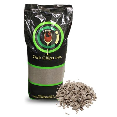 Oak Chips Inc. American Oak Chips Large Grade (Screened) for Brewing - Untoasted - 40 lbs - Perfect for Aging Wines, Spirits, Beer, and More!