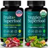100% Organic Fruits and Veggies Supplement (USDA Organic - Made in USA) 180 Potent Fruits and Vegetable Capsules for Energy Boost & Daily Fruit and Vegetable Vitamins - Vegan, Non-GMO, Gluten-Free view 1