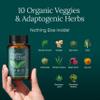 100% Organic Fruits and Veggies Supplement (USDA Organic - Made in USA) 180 Potent Fruits and Vegetable Capsules for Energy Boost & Daily Fruit and Vegetable Vitamins - Vegan, Non-GMO, Gluten-Free view 3