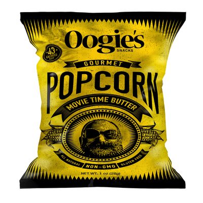 Oogie's Gourmet Popcorn | 20 Pack | Movie Time Butter Flavor | Gluten Free Popcorn Snacks | 1oz Individual Bags