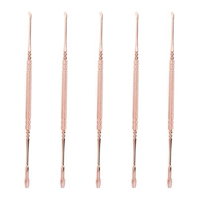 Healeved 5pcs Dual-Head Spring Earwax Spoons Non-Slip Ear Cleaning Tools for Gentle Earwax Removal Convenient and Safe Ear Care